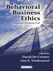 Behavioral Business Ethics: Shaping an Emerging Field book cover