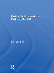 Public Policy and the Public Interest book cover