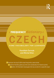 A Frequency Dictionary of Czech: Core Vocabulary for Learners book cover