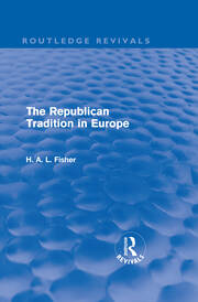 The Republican Tradition in Europe (Routledge Revivals) book cover