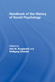 Handbook of the History of Social Psychology book cover