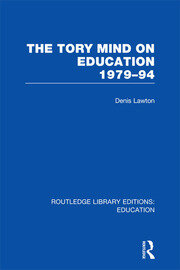 The Tory Mind on Education: 1979-1994 book cover