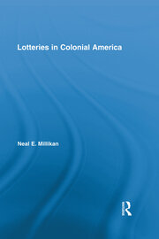 Lotteries in Colonial America book cover
