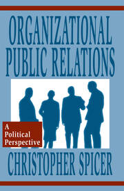 Organizational Public Relations: A Political Perspective book cover
