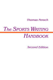 The Sports Writing Handbook book cover