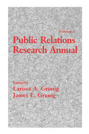 Public Relations Research Annual: Volume 3 book cover