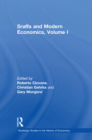Sraffa and Modern Economics, Volume I book cover