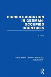 Higher Education in German Occupied Countries (RLE Edu A) book cover