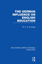 German Influence on English Education book cover