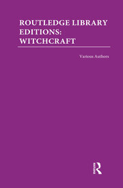 Routledge Library Editions: Witchcraft book cover
