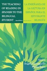 The Teaching of Reading in Spanish to the Bilingual Student: La Ense¤anza De La Lectura En Espa¤ol Para El Estudiante Biling e book cover