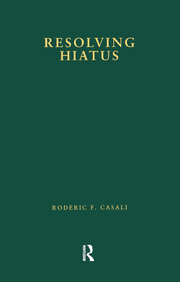 Resolving Hiatus book cover