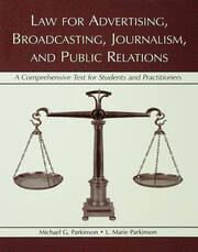 Law for Advertising, Broadcasting, Journalism, and Public Relations book cover