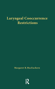 Laryngeal Cooccurrence Restrictions book cover