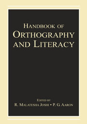 Handbook of Orthography and Literacy book cover
