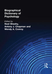 Biographical Dictionary of Psychology book cover