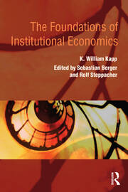 The Foundations of Institutional Economics book cover