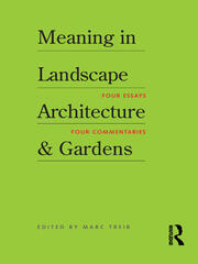 Meaning in Landscape Architecture and Gardens book cover