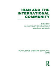 Iran and the International Community (RLE Iran D) book cover