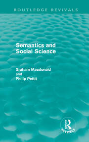 Semantics and Social Science (Routledge Revivals) book cover