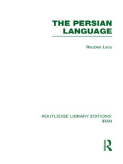 The Persian Language (RLE Iran B) book cover