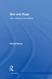 War and Rape: Law, Memory and Justice book cover