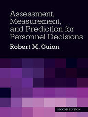 Assessment, Measurement, and Prediction for Personnel Decisions book cover