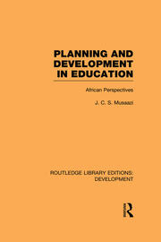 Planning and Development in Education: African Perspectives book cover