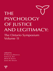 The Psychology of Justice and Legitimacy book cover