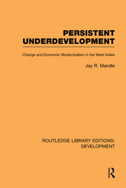 Persistent Underdevelopment: Change and Economic Modernization in the West Indies book cover