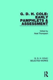 G. D. H. Cole: Selected Works book cover