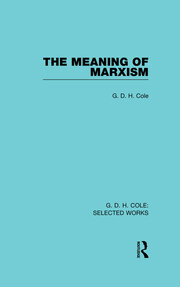 The Meaning of Marxism book cover