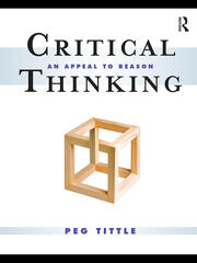 Critical Thinking: An Appeal to Reason book cover