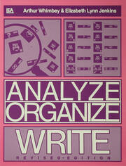 Analyze, Organize, Write book cover