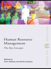 Human Resource Management: The Key Concepts book cover