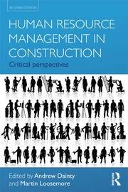 Human Resource Management in Construction: Critical Perspectives book cover