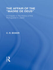 The Affair of the Madre de Deus: A Chapter in the History of the Portuguese in Japan. book cover