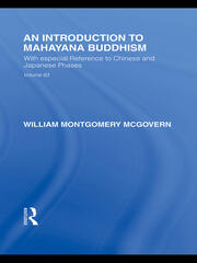 An Introduction to Mahāyāna Buddhism: With especial Reference to Chinese and Japanese Phases book cover