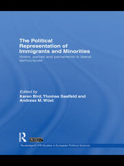 The Political Representation of Immigrants and Minorities: Voters, Parties and Parliaments in Liberal Democracies book cover
