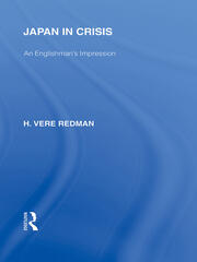 Japan in Crisis: An Englishman's Impression book cover