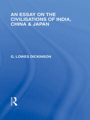 An Essay on the Civilisations of India, China and Japan book cover