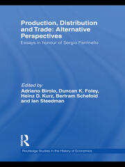 Production, Distribution and Trade: Alternative Perspectives: Essays in honour of Sergio Parrinello book cover