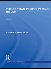 The German People versus Hitler (RLE Responding to Fascism) book cover