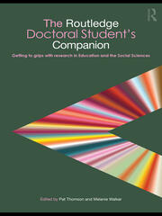 The Routledge Doctoral Student's Companion: Getting to Grips with Research in Education and the Social Sciences book cover