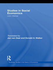 Studies in Social Economics book cover