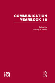 Communication Yearbook 16 book cover