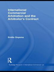 International Commercial Arbitration and the Arbitrator’s Contract book cover