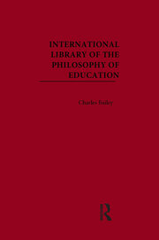 International Library of the Philosophy of Education book cover