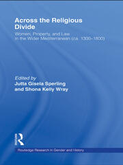Across the Religious Divide: Women, Property, and Law in the Wider Mediterranean (ca. 1300-1800) book cover