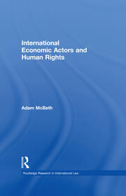 International Economic Actors and Human Rights book cover